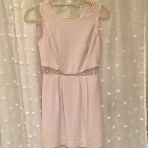 Ivory BCBG silk and lace cocktail dress